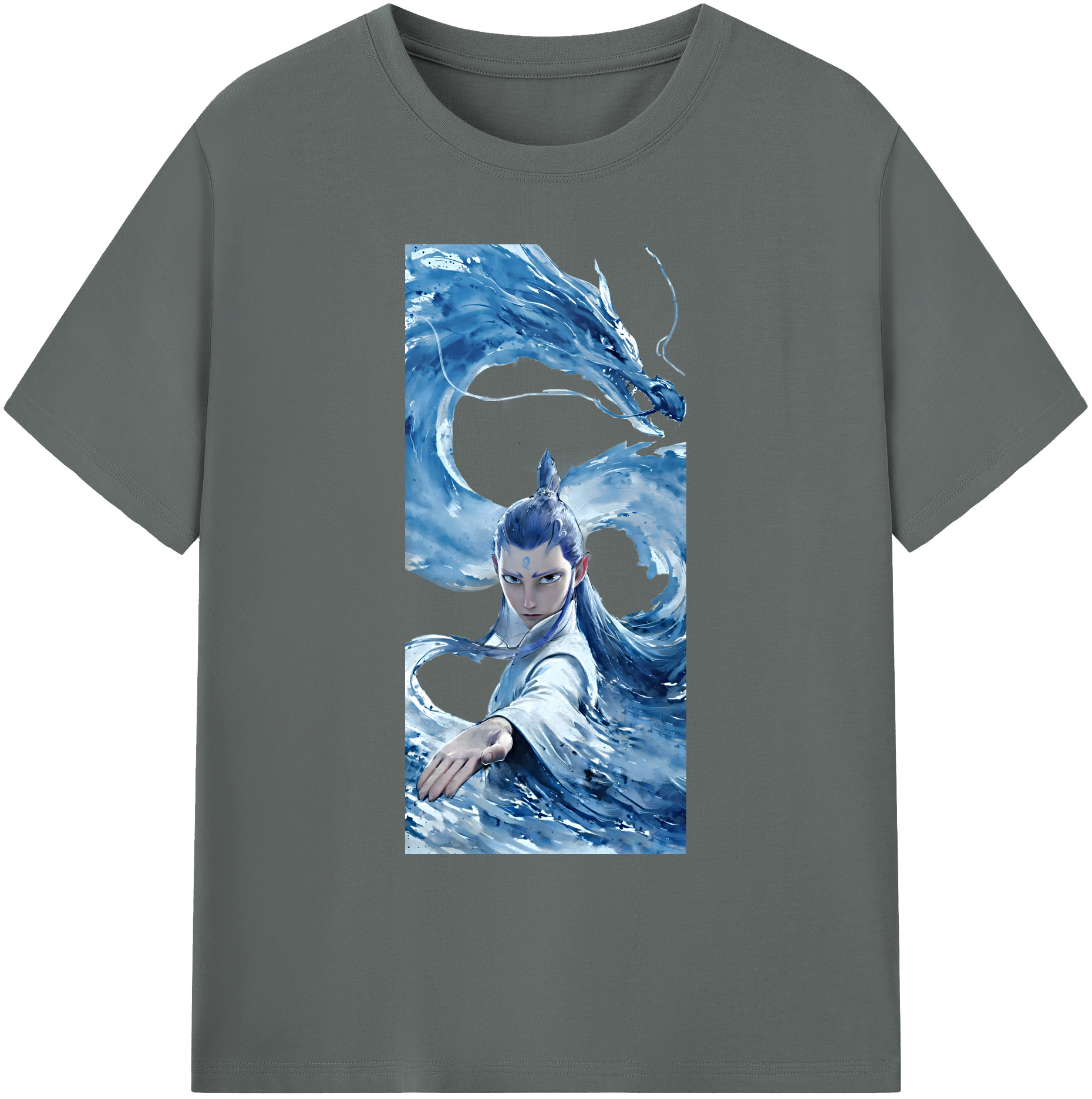 （画像用） Ne Zha 2 ナタ 魔童の大暴れ 綿100％ メンズ半袖Tシャツ｜肌触りやわらか＆通気性
